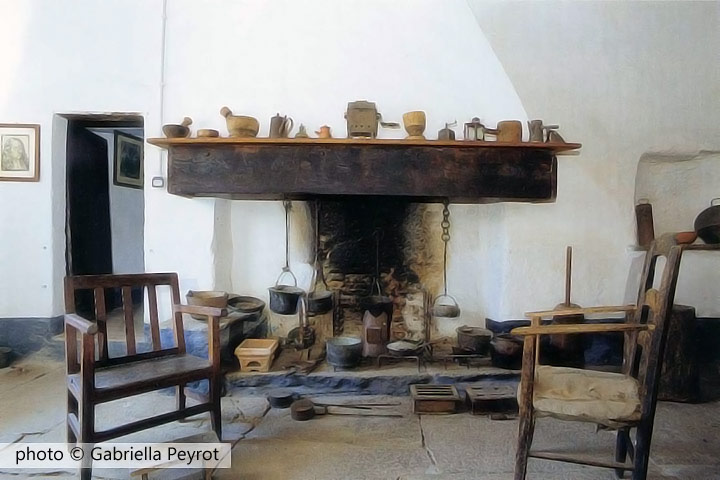 Rorà , Museo Valdese, Antica cucina